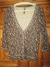 Cardigan Leopardmuster Beige / Braun Gr.M NEU !!!