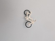 1x Lego Fahrrad weiß City Rad