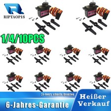 1-10X MG90S Metal Gear High Speed Micro Servo Für RC Helicopter Boat Auto Robot