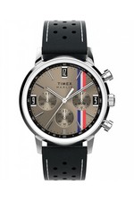 Timex Marlin Chronograph Tachymeter 40mm Lederarmband Uhr TW2W98900