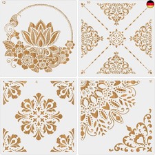 MWOOT 4 Stück Groß Mandala