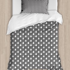 Art Deco Bettwäsche Set Triangles und Hexagone Kunst