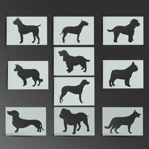Hund schablone hunde welpen - hunde,