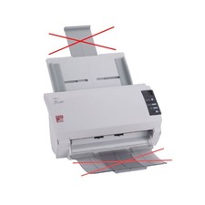 Fujitsu fi-5120C Dokumentenscanner vergilbt ohne Input & Output Tray
