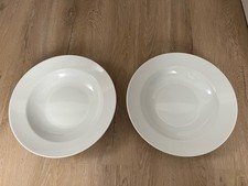 Pastateller Gross 2 Stück Weiß 