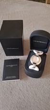 Emporio Armani Damenuhr Weiß Silber