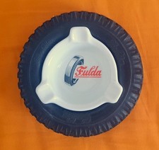 Vintage Fulda Werbe Reklame Reifen Aschenbecher Ascher Fa. Thomas Porzellan alt