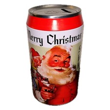 Coca Cola Spardose Weihnachten Blech Dose groß 19,5cm Höhe Coke Metall