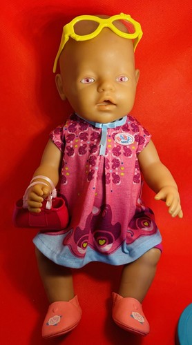 Baby born puppe mit dem - baby,