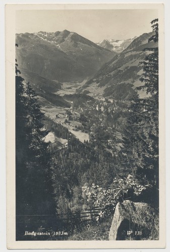 Ansicht bad gastein - ak,