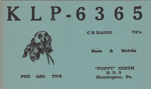 Vintage radio qsl - vintage, cb
