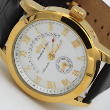 Lindberg & Sons Herrenuhr Automatikuhr Edelstahl IP gold Armbanduhr gebraucht