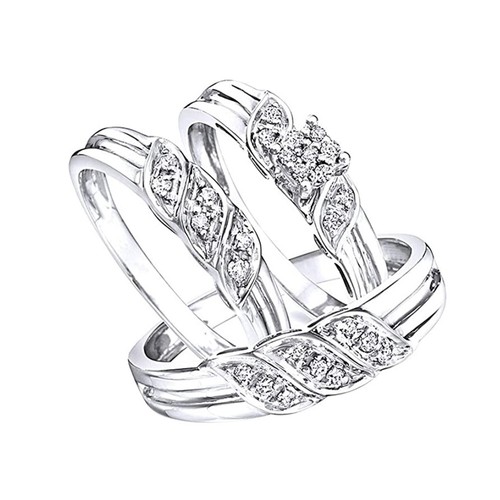 Ihn sie echt moissanit wedding - echt,