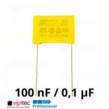 100nF MKP X2 Entstörkondensator ±10% 0,1µF uF 310V 18x12x6mm RM 15mm Kondensator