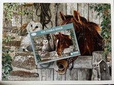 Otter House Puzzle 1000 Teile The Stable Door - Pferd Eule Stall Otterhouse