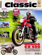 1) Motorrad Classic 12/2017 - Honda CX 500 mit 50PS i - Honda CX 500 E mit 50PS