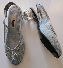 Pensato Pumps hellblau Spitze