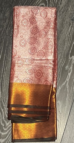 Premium halbseide rosa - rosa, sari