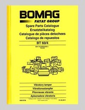 BOMAG BT 60/4  Vibrationsstamper Ersatzteilliste Original 2011