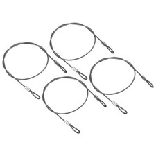 20 Zoll Sicherheitskabel, 4er Set 50cmx2mm Szene Beleuchtung Seil Doppelschnalle