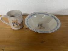 Kindergeschirr Schüssel Tasse mit Bär Kinder Geschirr Bärchen Motiv
