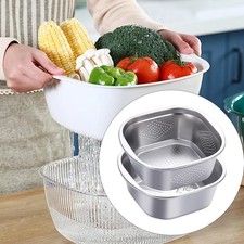 Edelstahl Sieb Schüssel Set