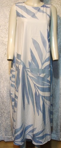 Weiss blau tunika blusen kleid - blau,
