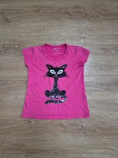 Pinkes T-Shirt mit Katze