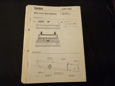 Original service manual - service, saba