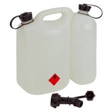 Doppelkanister ECO 5,5 + 3 Liter transparent Kombikanister Forstkanister Profi