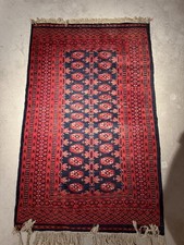 150x97 cm Handgeknüpfter Perserteppich Orient Wolle Carpet Rug Rot NEUWERTIG