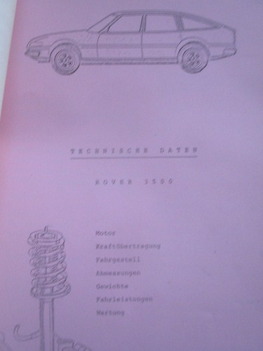Leyland rover 3500 pressetext - rover,