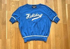 Pullover MOSCHINO Shirt "Holiday" Feinstrick Baumwolle Luxus Design, Gr. 38/40