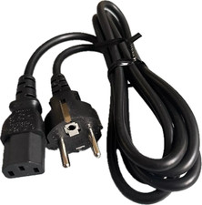 Kaltgeräte Anschlusskabel  Stromkabel Netz- ca. 1,5 m 10 A 250 V C13 auf Schuko