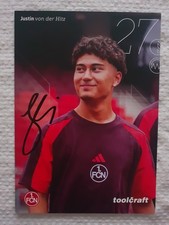 Autogrammkarte Justin von der