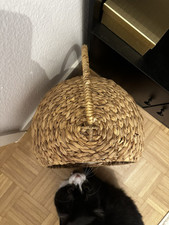 SILVIO design Katzen-Hängesessel »Smokey«, geflochten (beige)