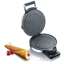 Graef Hörncheneisen HE 80 Edelstahl matt Waffeleisen Hörnchenautomat Eiswaffel