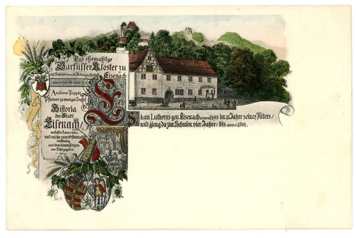 Litho barfüsser kloster - barfüsser,