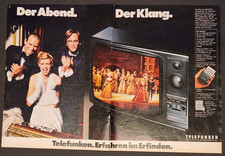 B41. Telefunken Fernseher TV PALcolor 8840 QM Werbeanzeige Werbung Reklame 1979