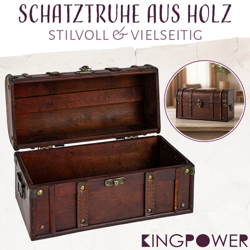 Kingpower schatztruhe aus holz - kingpower,