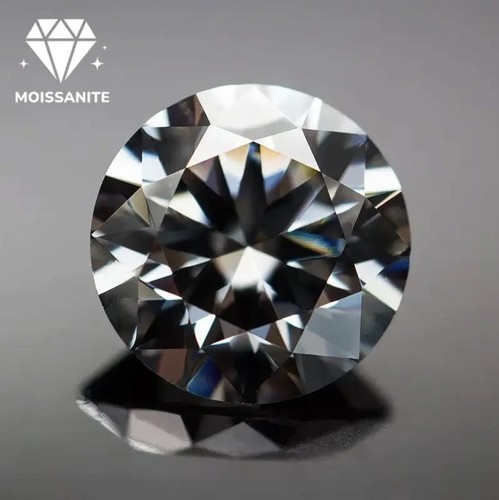 Karat grauer moissanit 11mm - 5,