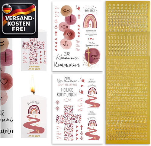 Taufkerze set selbst gestalten - selbst,