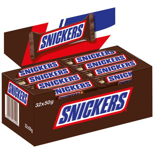 Snickers 32x 50g schokoriegel - 32x,