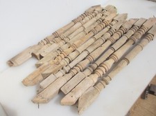 Vintage Holz gedrechselt Säulen alte Beine Spindeln Baluster Holz antik 2 Sorten