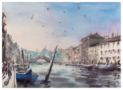 314 original aquarell gemälde - 314,