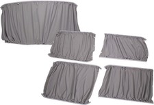 Carbest Vorhänge Gardienen blickdicht für VW Caddy 5 Fenster Campingbus 1714891