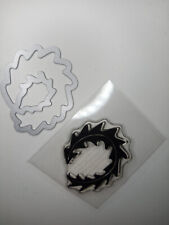 Stanzschablone u. Stempel stamp and cut Blatt Ilex  Natur