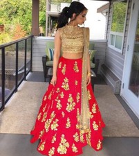 Designer Lehenga Choli Rot