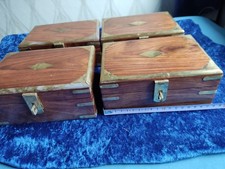 Holzkisten-Schatzkisten-4 Stück