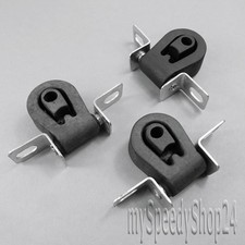 3x Auspuffhalter Träger Gummi